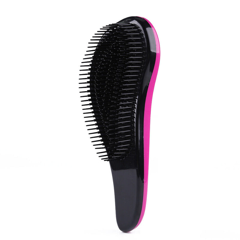 Hair Comb Detangle Hairbrush Massage Brush Curly Styling Tool (Purple Red) Newly