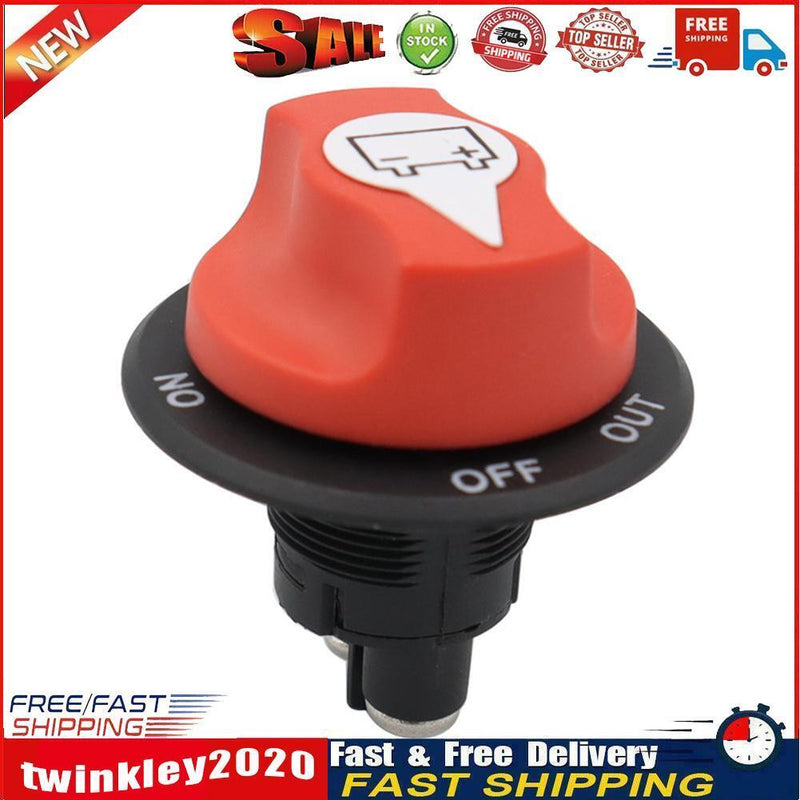 Auto DC Battery Disconnect Switch 50A 2 Position Battery Selector Switch Newly