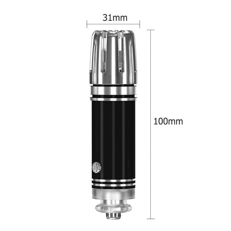 Car Air Purifier Ionizer Air Cleaner Air Freshener Odor Eliminator (Black)