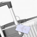 Colorful Luggage Day Aluminum Aluminum + Stainless Steel Checked Boarding Pass Airplane Pattern T