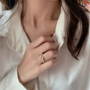 Rhinestone Engagement Charming Wedding Shiny Bamboo Shape Opals Rings Zircon