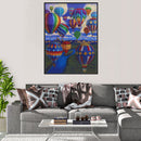 Special Shaped Crystal Part Drill DIY Hot Air Balloon Diamond Painting Kit Newly