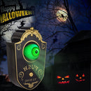 Halloween Eyeball Talking Light Up Doorbell Spooky Decor For Haunted House`