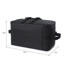Camping Gas Tank Storage Bag Outdoor Ground Nail Cookware Holder (Black)