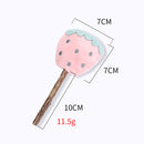 Pet Cat Plush Teething Toys Catnip Lollipop Pet Molar Sticks (Strawberry)