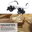 LED Head Wearing Magnifier Glasses Magnifiers 8X/15X/23X Lens Magnifying Eyewear