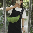 Creative Peas Shoulder Bag Plush Purse Cute Cartoon Chest Crossbody Phone Bags