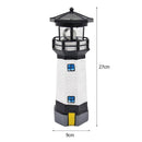 Lighthouse Solar LED Light Garden Yard Smart Sensor Rotating Lamp (Black)