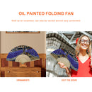 Lavender Field Oil Paint Folding Fan By Numbers DIY Painted Art Craft Gifts