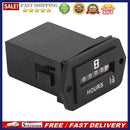 HM002 Mechanical Hour Meter Rectangular Hourmeter for 6-80V DC Power Equipm