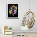 5D Diamond Painting Abstract Cross Full Round Rhinestone DIY Art Mosaic Pictu