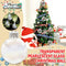 10cm Clear Iridescent Glass Fillable Baubles Balls Christmas Tree Ornaments`