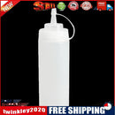 3pcs Kitchen Plastic Squeeze Bottle Dispenser 8oz for Sauce Vinegar Oil
