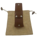 Outdoor Leather Canvas Bushcraft Bag Camp Foraging Pouch with Belt (Khaki) Newly