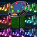 LED Solar Underground Light Pathway Waterproof Buried Lamp (Colorful Light)