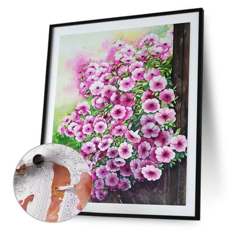 Drawing Paintwork Flower Home Wall Living Room Decoration 40x50cm Without Fra