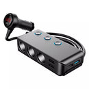 12V Car Cigarette Lighter Splitter Power Adapter Outlet 3 Sockets +4 USB Charger
