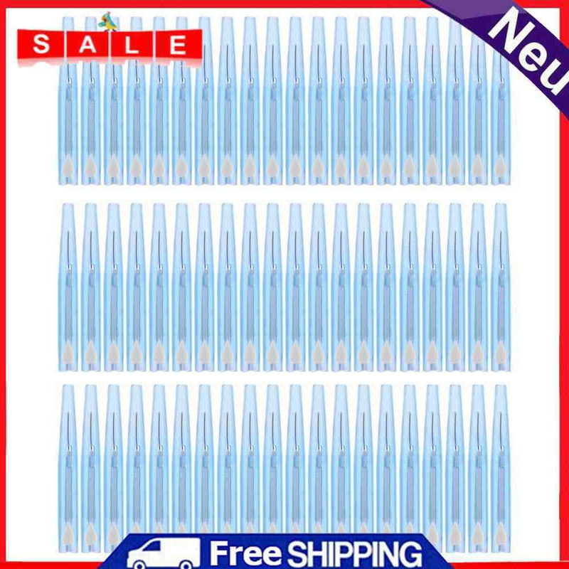 SoeHong 60 Piece 0.7mm Thin, Soft Interdental Brushes Push-Pull Interdental