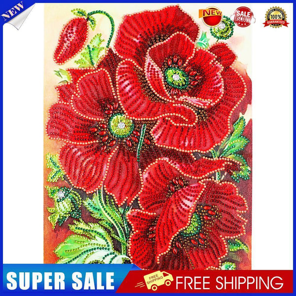 Wall Craft DIY Special Shaped Drill Happy Flowers Diamond Painting (R8136)