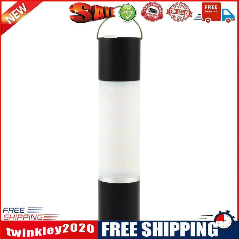 Hanging Flashlight Hiking Camping Portable USB Tent Riding Lights (Black)