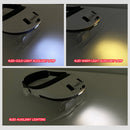 Magnifying Glasses Reading 1.0X 1.5X 2.0X 2.5X 3.5X LED Head Magnifier