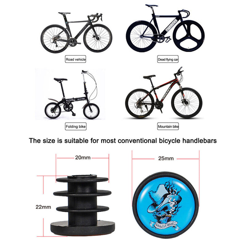 2pcs Bike Handle Bar End Stoppers Caps Plugs for Mountain Road Folding Bicycl