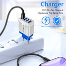 4 USB Port Butterfly Illuminated Wall Charger Portable Universal Adapter 3.1A PC
