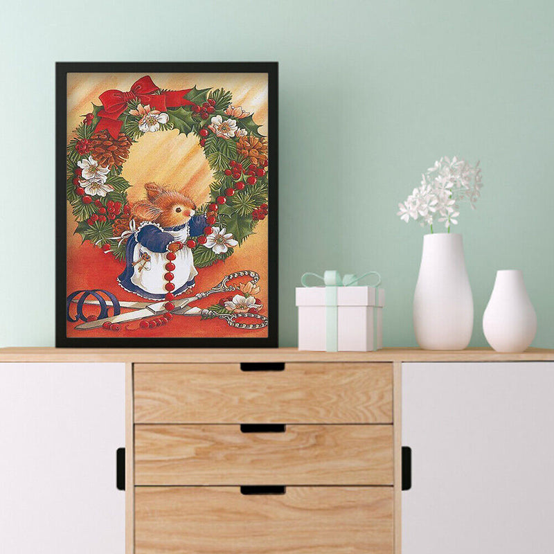 5D DIY Diamond Painting Rats Weaving Garland Full Drill Rhinestone Mosaic Kit