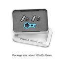 RISK MTB Road Bike Valve Cap Set Dustproof Tire Valve Cover (Black FV+Tool)