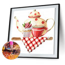 5D Rhinestone Pictures DIY Tea Time Full Round Drill Diamond Painting Craft Kit