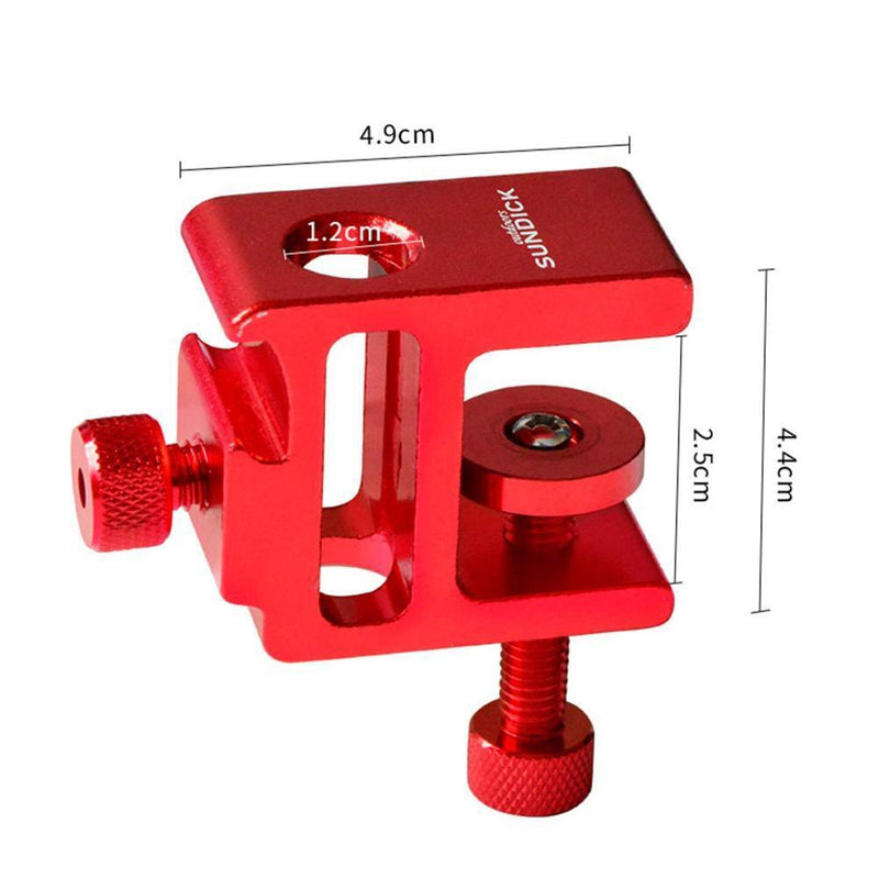 SUNDICK Lantern Stand Clip Aluminum Alloy Table Clamp for Light Pole Fixing