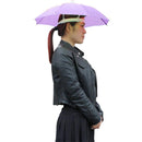 5pcs Head Umbrella Anti-Rain Fishing Anti-Sun Umbrella Hat (C)