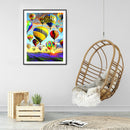 5D Diamond Painting Kit Hot Air Balloons Full Round Drill DIY Mosaic Crafts