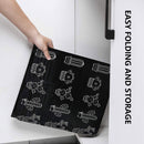 Kitchen Anti Splatter Shield Oil Splash Guard Baffle Plate Barrier (Black)