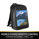 Women Men LED Display Screen Walking Advertising Backpack School Laptop Bag
