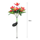 7 Head Solar LED Orchid Light Outdoor Waterproof Flowers Garden Stake Fence