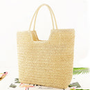 Hand-woven Women Shoulder Handbag Summer Fashion Straw Beach Shopping Tote Bag