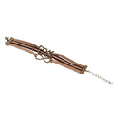 Bronze Jesus Love Pendant Girl Boy Braid Bracelet Unisex String Band Bangle
