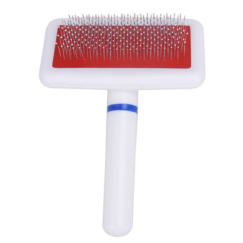 Red Puppy Cat Hair Grooming Slicker Comb Gilling Brush Quick Clean Tool Pet