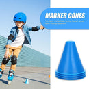 10x Marker Cones Roller Skating Football Soccer Training Equipment (Blue) Newly
