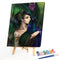 40x50cm Frameless Peacock Woman DIY Oil Paint By Numbers Picture Home Decor