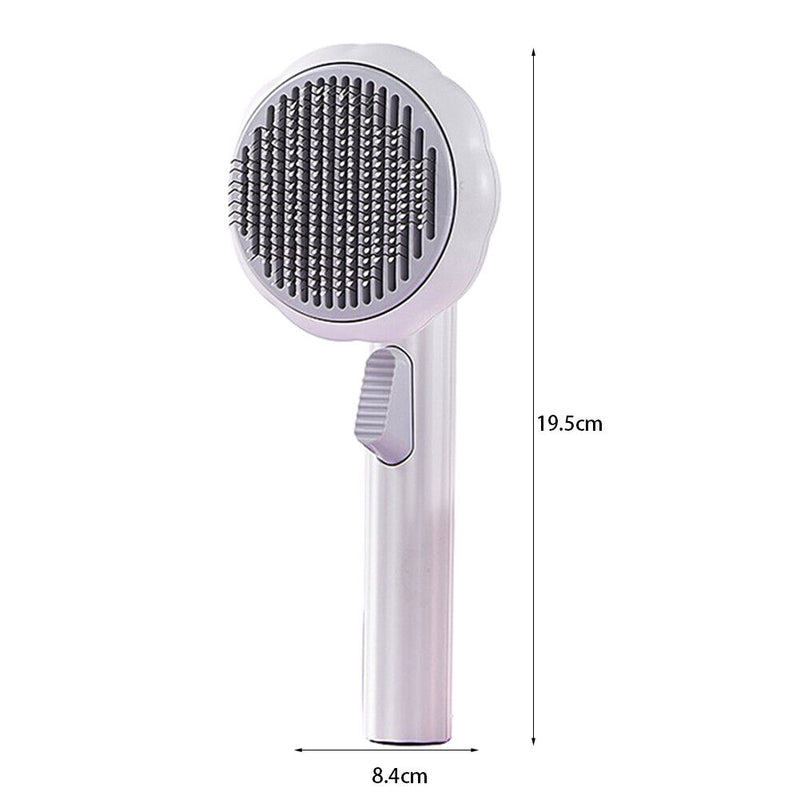 Pet Dogs Cats Pumpkin Brush Hair Shedding Auto Hair Remover Comb (C White) Newly