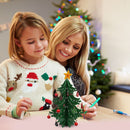 Exquisite Christmas Tree Wood Craft Small Landscaping Desk Home Festival Decor
