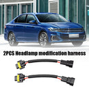 2pcs H11 Female to 9005 9006 Male 8"" Wiring Harness for Headlights Adapter