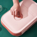 Egg Storage Box Drawer Type Egg Tray Container with Date Reminder (Pink) Newly