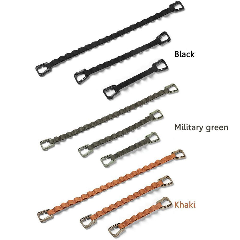 5-ring Camping Hanging Rope Tent Cup Lamp Hanger Clothes Line (Army Green)