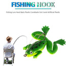 5.5cm Frog Soft Bait with Hook Freshwater Artificial Fishing Lures (Green) Newly