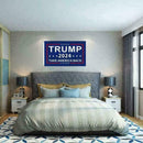 Trump 2024 President Flag Take Save America Back 3x5 D8FJ Feet Donald P2F0