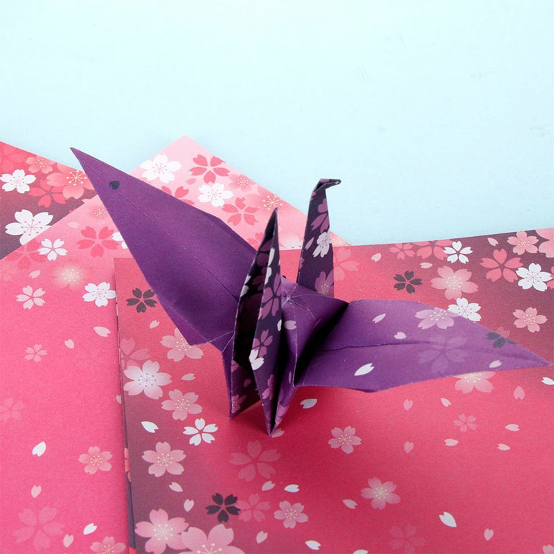 DIY craft Kids Handmade Scrapbooking  Cherry Blossom Origami  Folding Papers