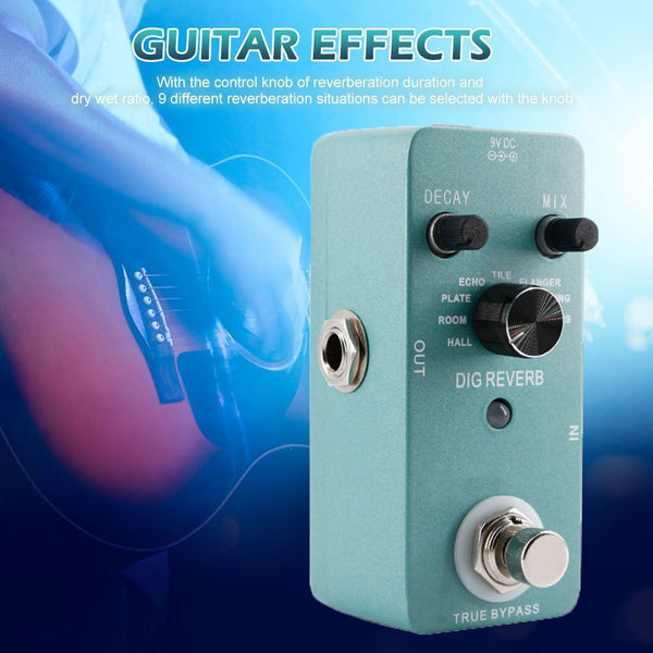 Delay True Bypass DIG REVERB Guitar Loop Pedal With Tuner Guitar Effect Pedals
